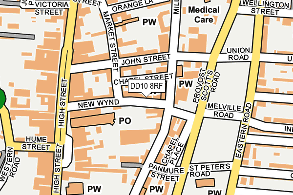 DD10 8RF map - OS OpenMap – Local (Ordnance Survey) DD10 8RF map - OS OpenMap – Local (Ordnance Survey)