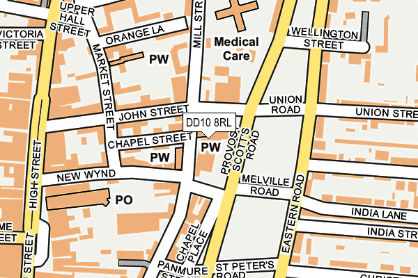 DD10 8RL map - OS OpenMap – Local (Ordnance Survey) DD10 8RL map - OS OpenMap – Local (Ordnance Survey)