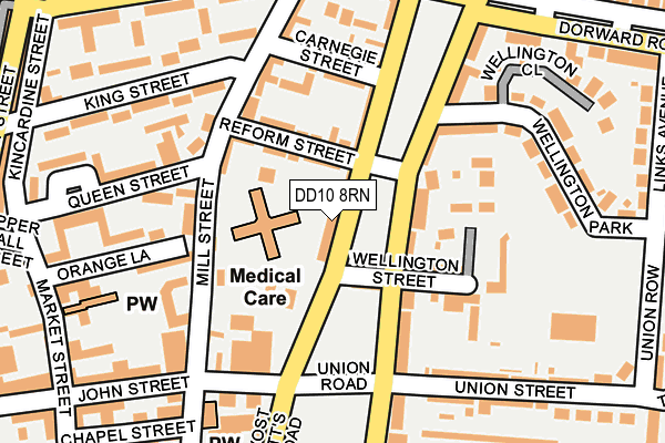 DD10 8RN map - OS OpenMap – Local (Ordnance Survey)