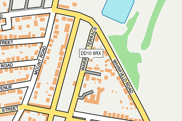 DD10 8RX map - OS OpenMap – Local (Ordnance Survey) DD10 8RX map - OS OpenMap – Local (Ordnance Survey)