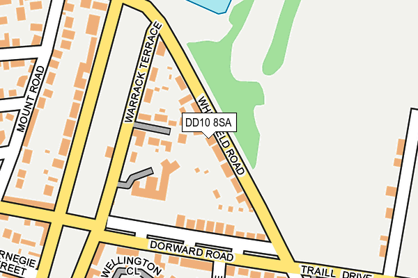 DD10 8SA map - OS OpenMap – Local (Ordnance Survey) DD10 8SA map - OS OpenMap – Local (Ordnance Survey)