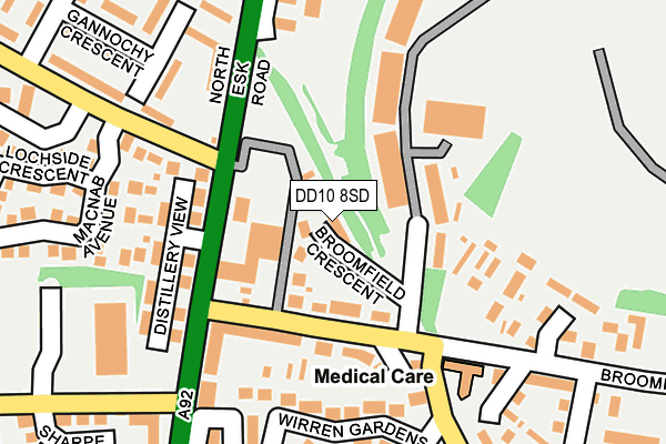 DD10 8SD map - OS OpenMap – Local (Ordnance Survey) DD10 8SD map - OS OpenMap – Local (Ordnance Survey)