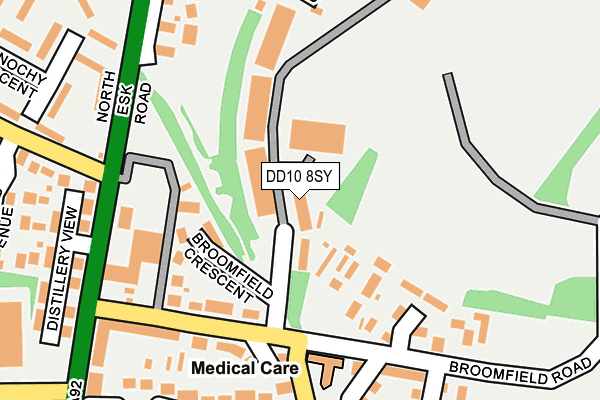 DD10 8SY map - OS OpenMap – Local (Ordnance Survey) DD10 8SY map - OS OpenMap – Local (Ordnance Survey)