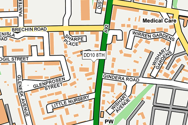 DD10 8TH map - OS OpenMap – Local (Ordnance Survey) DD10 8TH map - OS OpenMap – Local (Ordnance Survey)