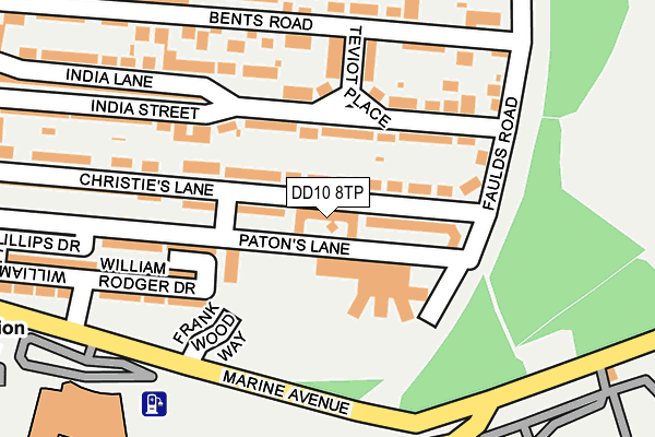 DD10 8TP map - OS OpenMap – Local (Ordnance Survey) DD10 8TP map - OS OpenMap – Local (Ordnance Survey)