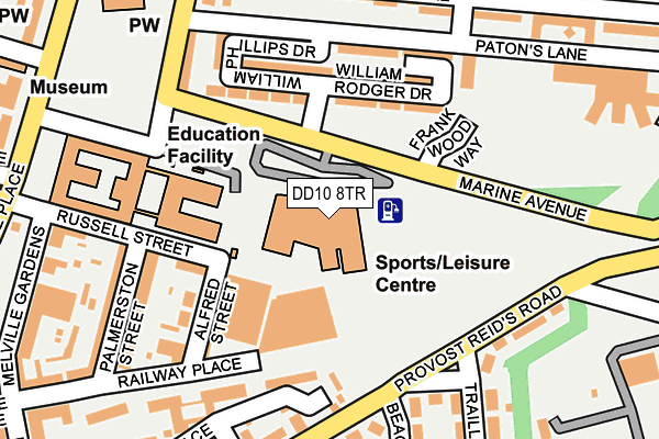 DD10 8TR map - OS OpenMap – Local (Ordnance Survey) DD10 8TR map - OS OpenMap – Local (Ordnance Survey)