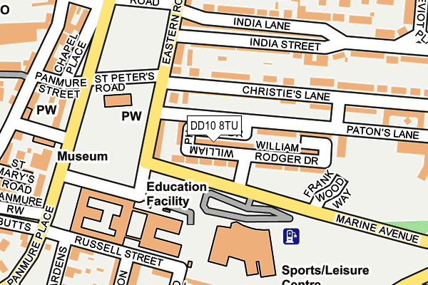 DD10 8TU map - OS OpenMap – Local (Ordnance Survey) DD10 8TU map - OS OpenMap – Local (Ordnance Survey)