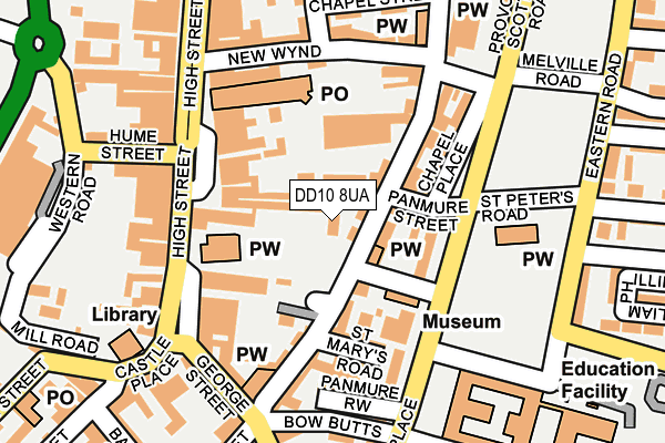 DD10 8UA map - OS OpenMap – Local (Ordnance Survey) DD10 8UA map - OS OpenMap – Local (Ordnance Survey)