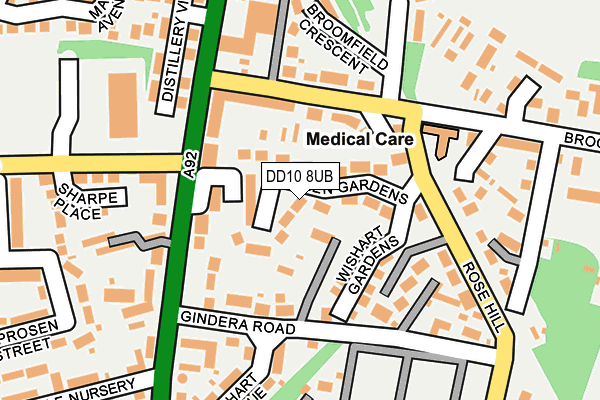 DD10 8UB map - OS OpenMap – Local (Ordnance Survey) DD10 8UB map - OS OpenMap – Local (Ordnance Survey)