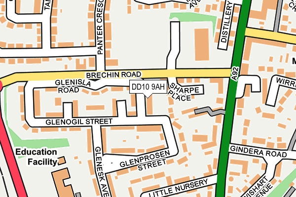 DD10 9AH map - OS OpenMap – Local (Ordnance Survey) DD10 9AH map - OS OpenMap – Local (Ordnance Survey)