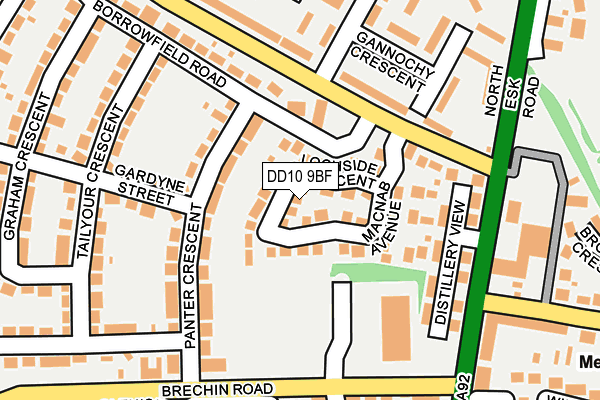 DD10 9BF map - OS OpenMap – Local (Ordnance Survey) DD10 9BF map - OS OpenMap – Local (Ordnance Survey)