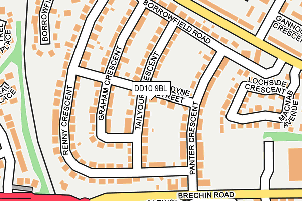 DD10 9BL map - OS OpenMap – Local (Ordnance Survey) DD10 9BL map - OS OpenMap – Local (Ordnance Survey)