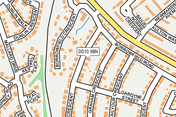 DD10 9BN map - OS OpenMap – Local (Ordnance Survey) DD10 9BN map - OS OpenMap – Local (Ordnance Survey)