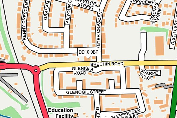 DD10 9BP map - OS OpenMap – Local (Ordnance Survey) DD10 9BP map - OS OpenMap – Local (Ordnance Survey)