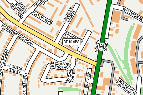 DD10 9BS map - OS OpenMap – Local (Ordnance Survey) DD10 9BS map - OS OpenMap – Local (Ordnance Survey)