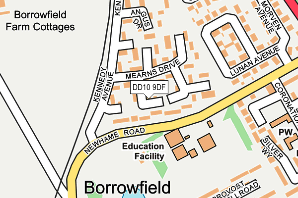 DD10 9DF map - OS OpenMap – Local (Ordnance Survey) DD10 9DF map - OS OpenMap – Local (Ordnance Survey)