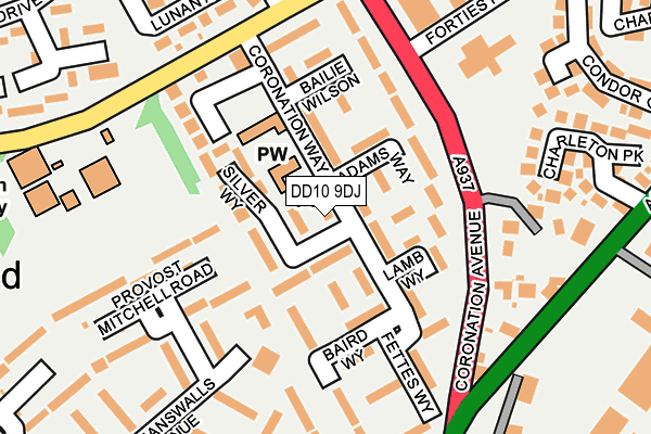 DD10 9DJ map - OS OpenMap – Local (Ordnance Survey) DD10 9DJ map - OS OpenMap – Local (Ordnance Survey)