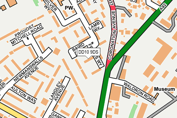 DD10 9DS map - OS OpenMap – Local (Ordnance Survey) DD10 9DS map - OS OpenMap – Local (Ordnance Survey)
