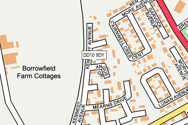 DD10 9DY map - OS OpenMap – Local (Ordnance Survey) DD10 9DY map - OS OpenMap – Local (Ordnance Survey)