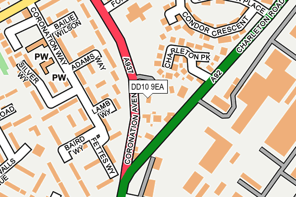 DD10 9EA map - OS OpenMap – Local (Ordnance Survey) DD10 9EA map - OS OpenMap – Local (Ordnance Survey)