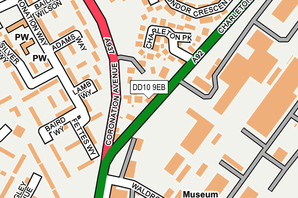 DD10 9EB map - OS OpenMap – Local (Ordnance Survey) DD10 9EB map - OS OpenMap – Local (Ordnance Survey)