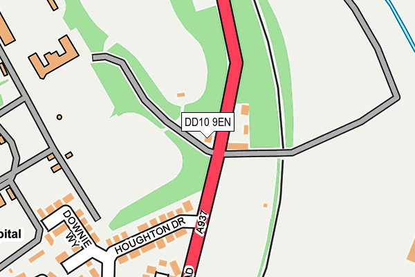 DD10 9EN map - OS OpenMap – Local (Ordnance Survey) DD10 9EN map - OS OpenMap – Local (Ordnance Survey)