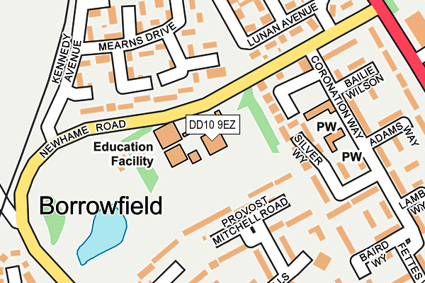 DD10 9EZ map - OS OpenMap – Local (Ordnance Survey) DD10 9EZ map - OS OpenMap – Local (Ordnance Survey)