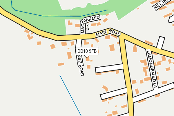 DD10 9FB map - OS OpenMap – Local (Ordnance Survey) DD10 9FB map - OS OpenMap – Local (Ordnance Survey)