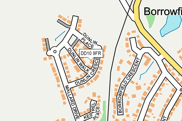 DD10 9FR map - OS OpenMap – Local (Ordnance Survey) DD10 9FR map - OS OpenMap – Local (Ordnance Survey)