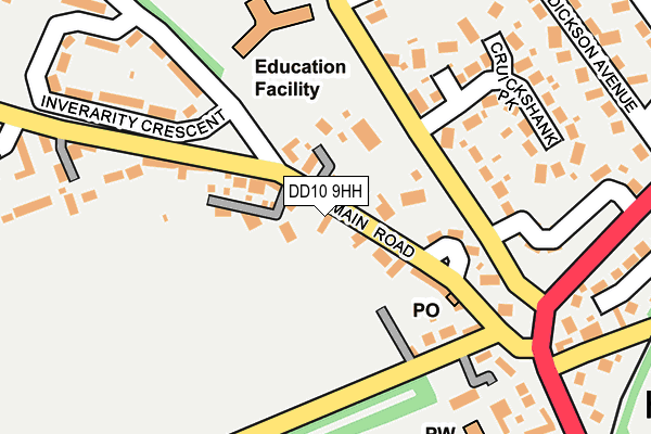 DD10 9HH map - OS OpenMap – Local (Ordnance Survey) DD10 9HH map - OS OpenMap – Local (Ordnance Survey)