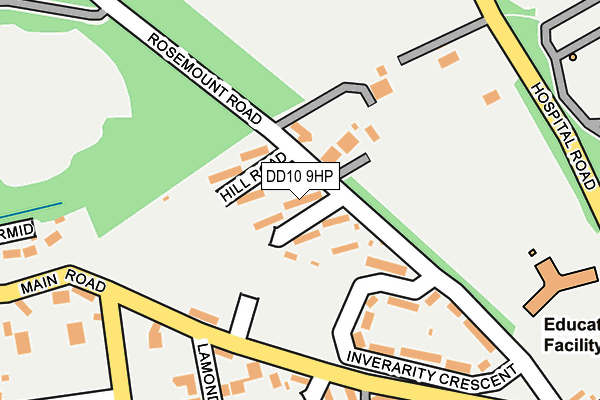 DD10 9HP map - OS OpenMap – Local (Ordnance Survey) DD10 9HP map - OS OpenMap – Local (Ordnance Survey)