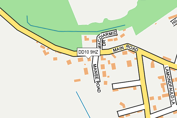 DD10 9HZ map - OS OpenMap – Local (Ordnance Survey) DD10 9HZ map - OS OpenMap – Local (Ordnance Survey)