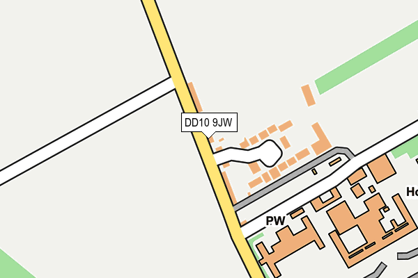 DD10 9JW map - OS OpenMap – Local (Ordnance Survey) DD10 9JW map - OS OpenMap – Local (Ordnance Survey)
