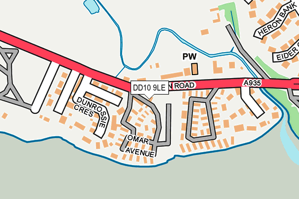 DD10 9LE map - OS OpenMap – Local (Ordnance Survey) DD10 9LE map - OS OpenMap – Local (Ordnance Survey)