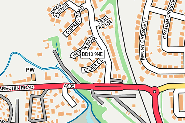 DD10 9NE map - OS OpenMap – Local (Ordnance Survey) DD10 9NE map - OS OpenMap – Local (Ordnance Survey)