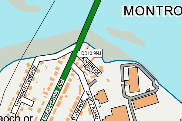 DD10 9NJ map - OS OpenMap – Local (Ordnance Survey) DD10 9NJ map - OS OpenMap – Local (Ordnance Survey)