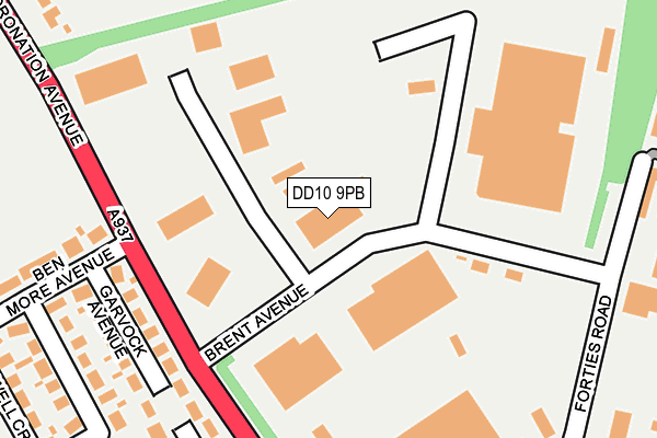 DD10 9PB map - OS OpenMap – Local (Ordnance Survey) DD10 9PB map - OS OpenMap – Local (Ordnance Survey)