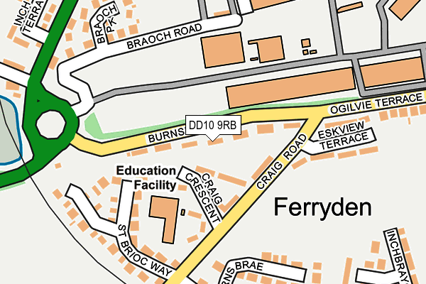 DD10 9RB map - OS OpenMap – Local (Ordnance Survey) DD10 9RB map - OS OpenMap – Local (Ordnance Survey)