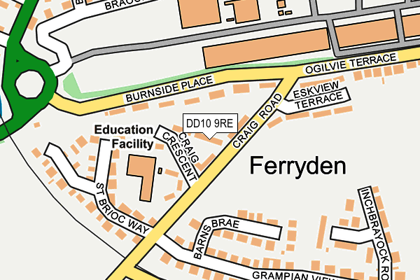 DD10 9RE map - OS OpenMap – Local (Ordnance Survey) DD10 9RE map - OS OpenMap – Local (Ordnance Survey)