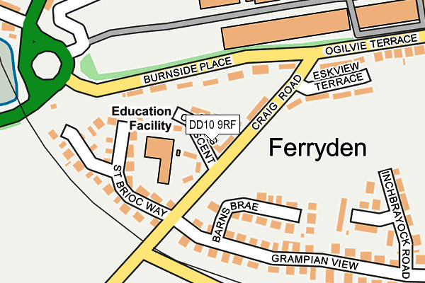 DD10 9RF map - OS OpenMap – Local (Ordnance Survey) DD10 9RF map - OS OpenMap – Local (Ordnance Survey)