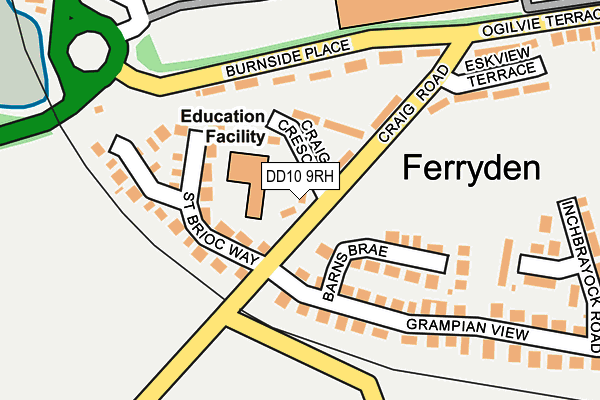 DD10 9RH map - OS OpenMap – Local (Ordnance Survey) DD10 9RH map - OS OpenMap – Local (Ordnance Survey)