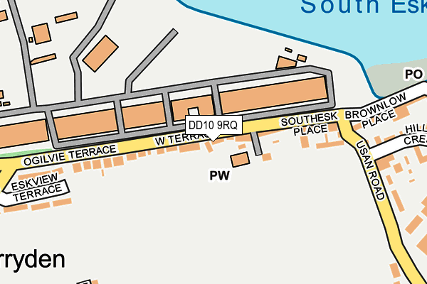 DD10 9RQ map - OS OpenMap – Local (Ordnance Survey)