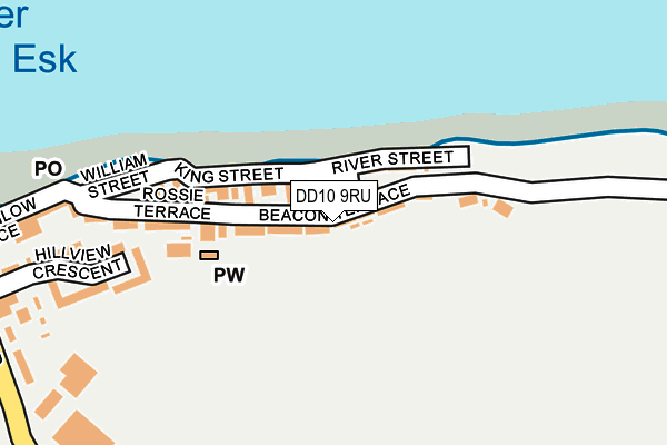 DD10 9RU map - OS OpenMap – Local (Ordnance Survey) DD10 9RU map - OS OpenMap – Local (Ordnance Survey)