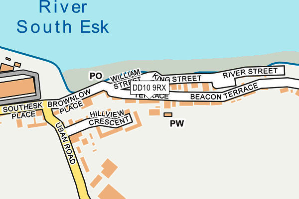 DD10 9RX map - OS OpenMap – Local (Ordnance Survey) DD10 9RX map - OS OpenMap – Local (Ordnance Survey)