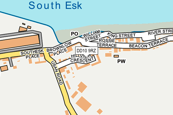 DD10 9RZ map - OS OpenMap – Local (Ordnance Survey) DD10 9RZ map - OS OpenMap – Local (Ordnance Survey)