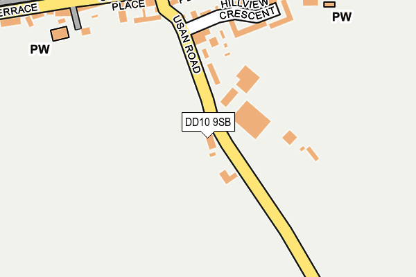 DD10 9SB map - OS OpenMap – Local (Ordnance Survey) DD10 9SB map - OS OpenMap – Local (Ordnance Survey)