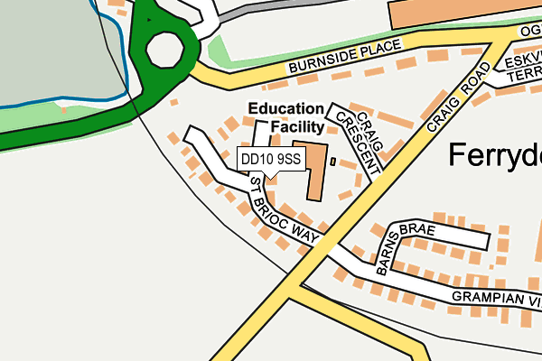DD10 9SS map - OS OpenMap – Local (Ordnance Survey) DD10 9SS map - OS OpenMap – Local (Ordnance Survey)