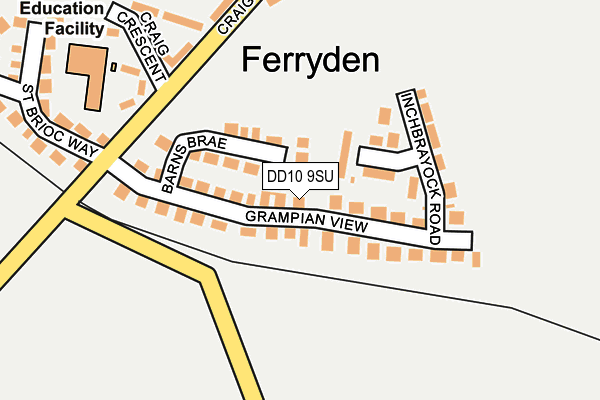 DD10 9SU map - OS OpenMap – Local (Ordnance Survey) DD10 9SU map - OS OpenMap – Local (Ordnance Survey)