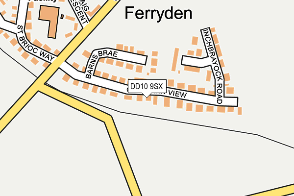 DD10 9SX map - OS OpenMap – Local (Ordnance Survey) DD10 9SX map - OS OpenMap – Local (Ordnance Survey)