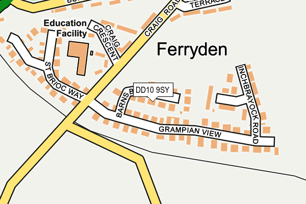 DD10 9SY map - OS OpenMap – Local (Ordnance Survey)